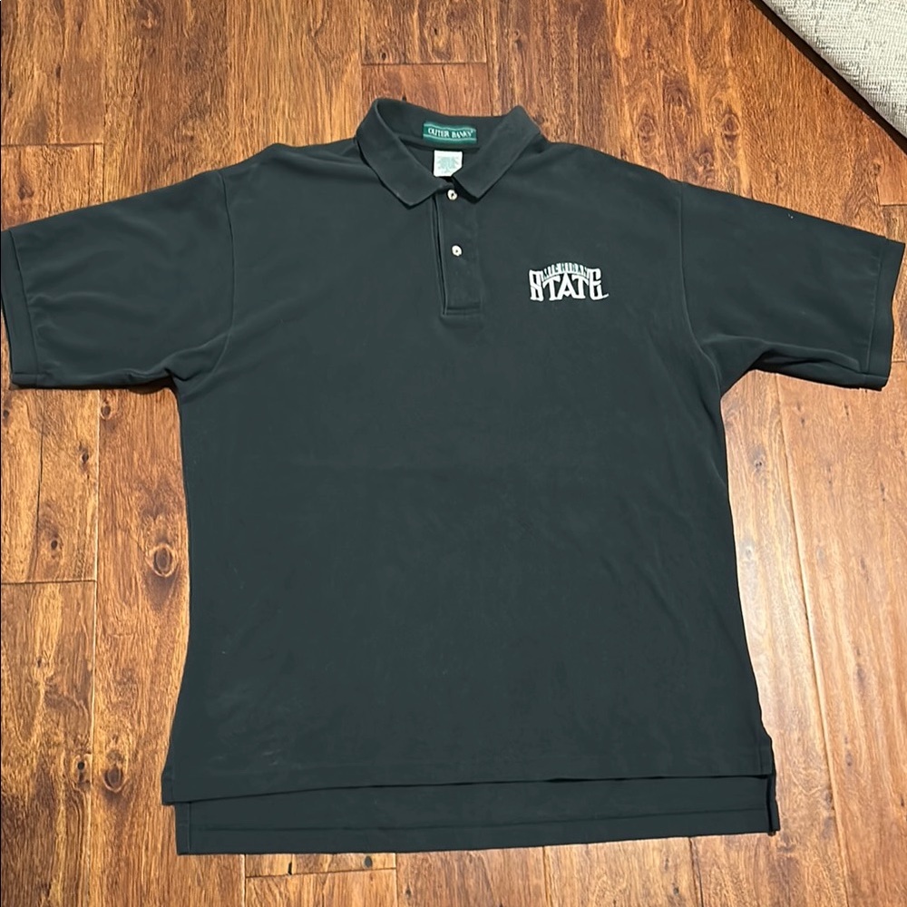 Men’s MSU Classic dark green Polo Shirt size XL